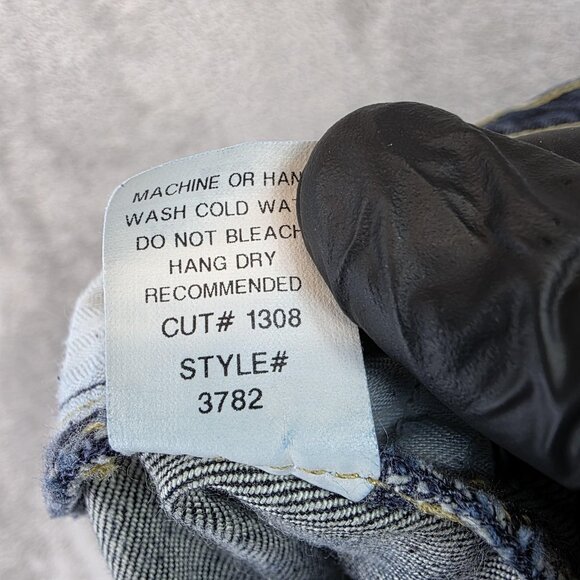 David Kahn Jeans Womens 29 Blue Bootcut Stretch Denim Made in USA Style 3782 - Picture 13 of 13